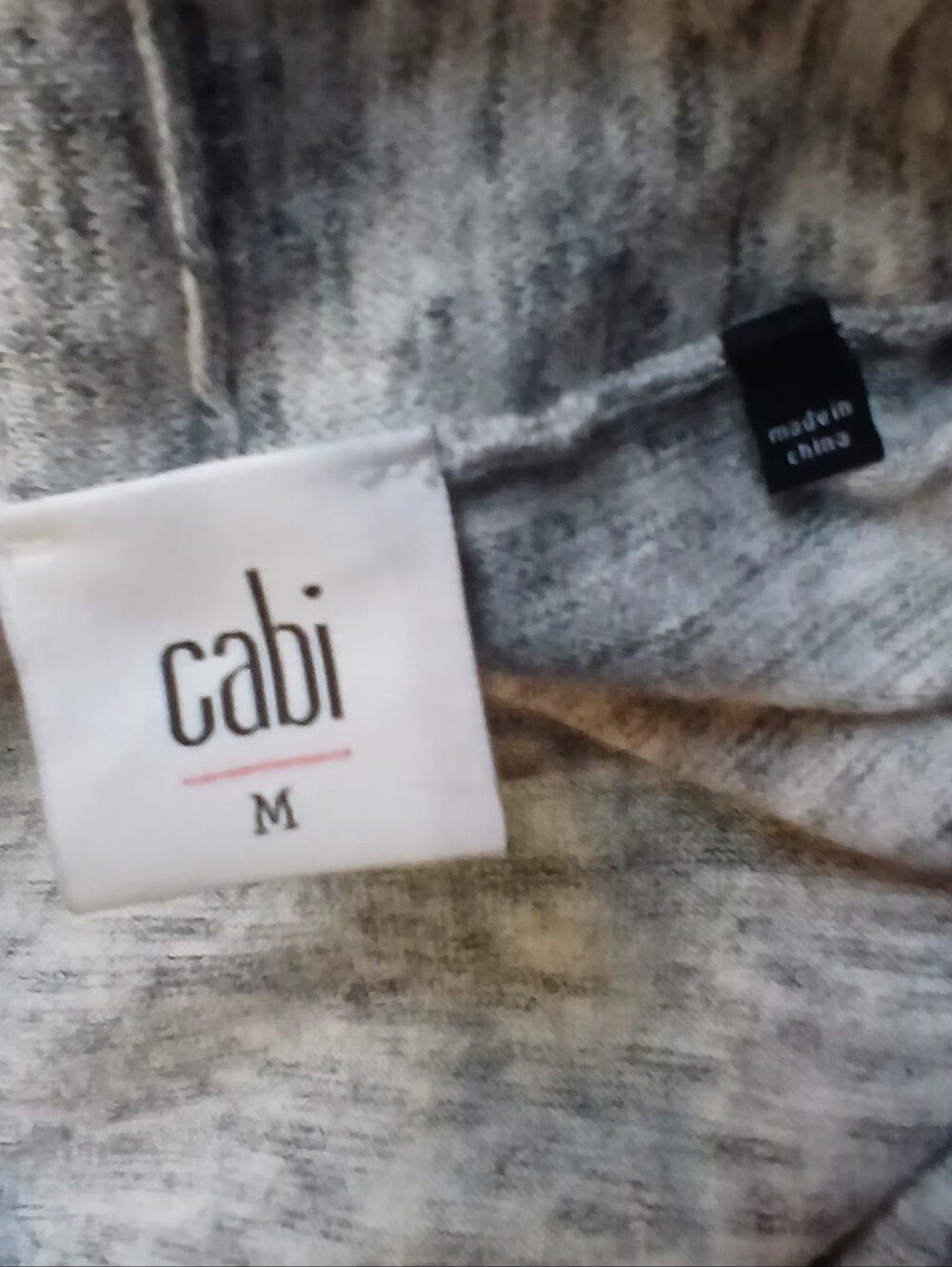 CAbi Snap Button Marble Gray Knit Cardigan Size M Slouchy Style - Picture 6 of 10